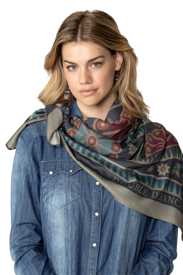 Double D Ranch Nine Patch Scarf